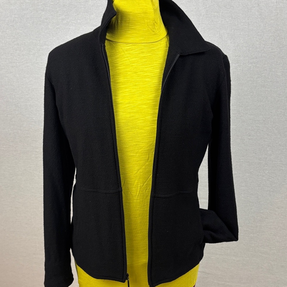 Eileen Fisher Lightweight Wool Sweater-Jacket *perfection *
